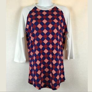 NEW LuLaRoe Randy Baseball Tee Shirt Womens XS